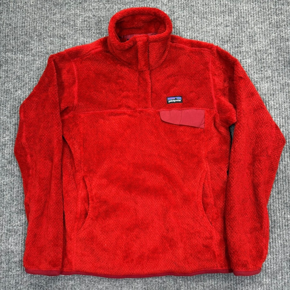 Patagonia Womens Re-Tool Snap-T Fleece Pullover Red 25442 Size M